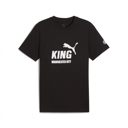 Foto van product PUMA Manchester City KING Logo T-shirt voor Heren, Zwart