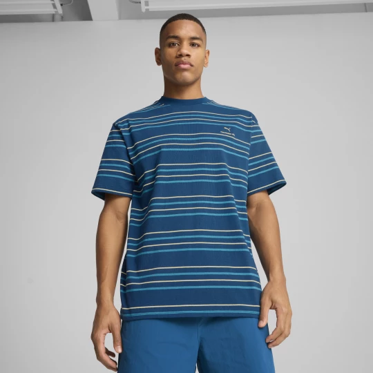 Foto van product PUMA Manchester City MMQ gestreept T-shirt voor Heren, Blauw