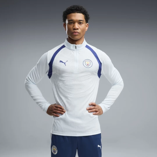 Foto van product PUMA Manchester City slimfit trainingstop met kwartrits voor Heren, Blauw
