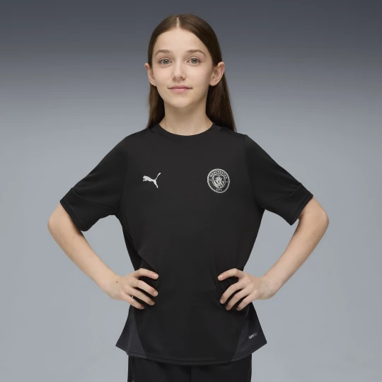 Foto van product PUMA Manchester City trainingsshirt, Zwart / Zilver
