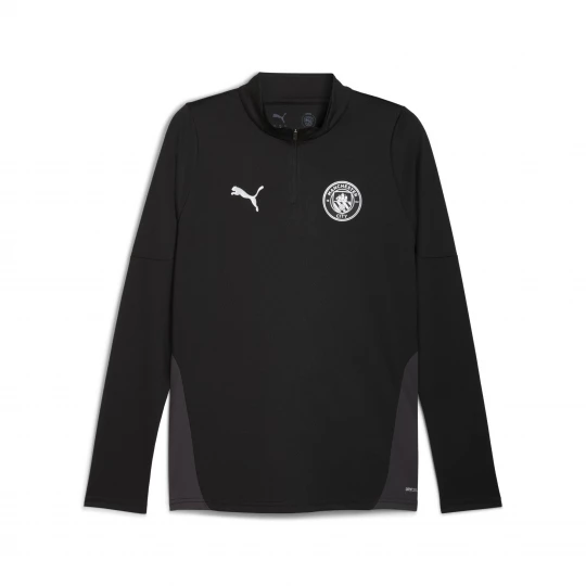 Foto van product PUMA Manchester City trainingstop met kwartrits voor Heren, Zwart / Zilver