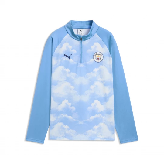 Foto van product PUMA Manchester City warm-up-top met kwartrits, Blauw