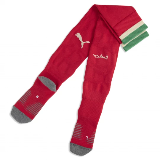 Foto van product PUMA Marokko 2026 gestreepte voetbalsokken voor Heren, Groen / Rood