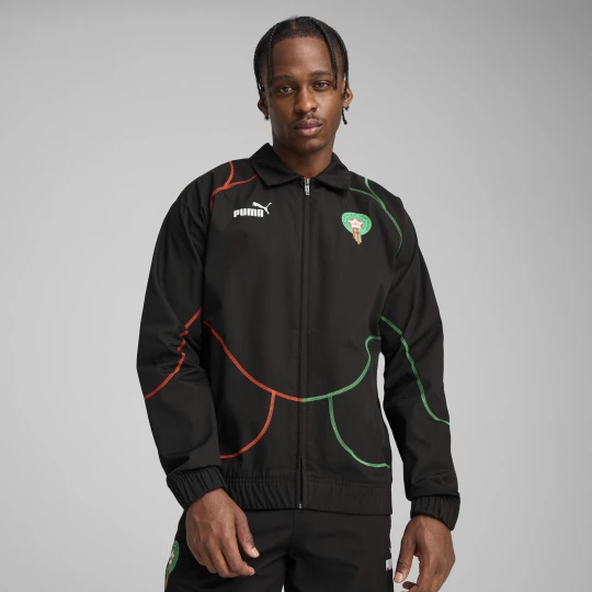 Foto van product PUMA Marokko ftblStatement trainingsjack voor Heren, Groen / Zwart / Rood