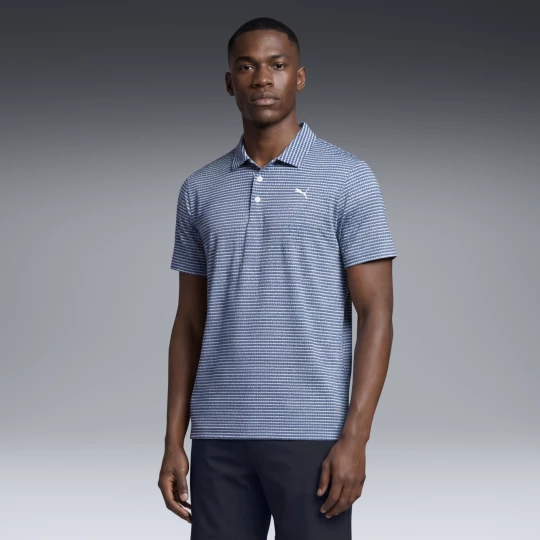 Foto van product PUMA MATTR Stadium golfpolo voor Heren, Blauw / Wit