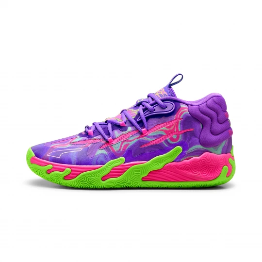 Foto van product PUMA MB.03 Toxic basketbalschoenen voor Heren, Groen / Paars