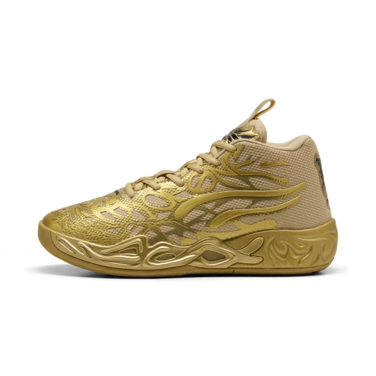 Foto van product PUMA MB.04 Gouden Child basketbalschoenen uniseks, Zwart / Goud