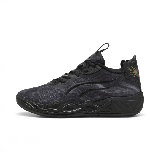 Foto van product PUMA MB.04 Lo Team uniseks basketbalschoenen, Zwart