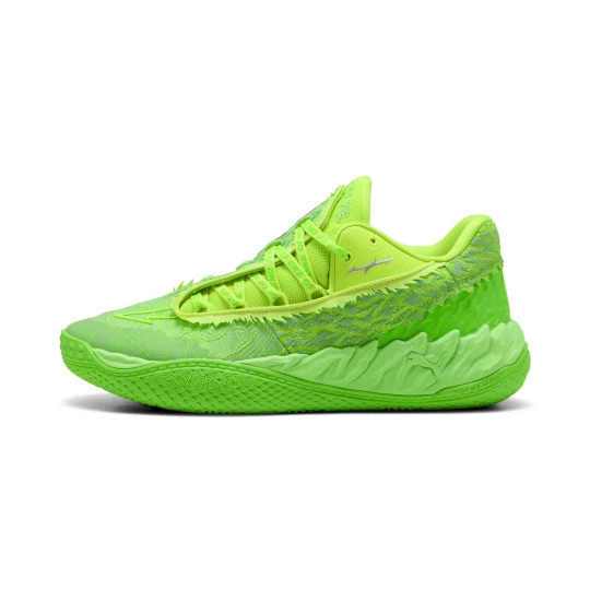 Foto van product PUMA MB.05 Lo Flourish basketbalschoenen uniseks, Groen / Geel