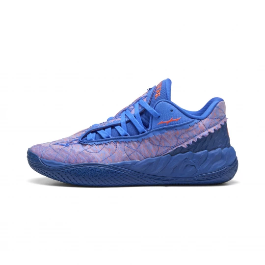 Foto van product PUMA MB.05 Lo uniseks basketbalschoenen, Blauw / Rood