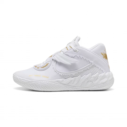 Foto van product PUMA MB.05 Mist basketbalschoenen, Wit / Goud