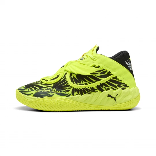 Foto van product PUMA MB.05 Voltage basketbalschoenen Uniseks, Zwart / Geel