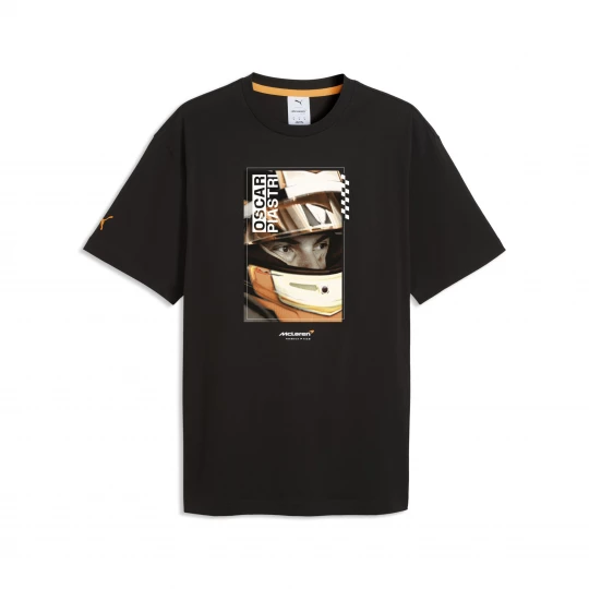 Foto van product PUMA McLAREN MASTERCARD F1 TEAM Piastri uniseks T-shirt voor Heren, Zwart