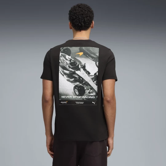 Foto van product PUMA McLAREN MASTERCARD F1 TEAM T-shirt met afbeelding voor Heren, Zwart