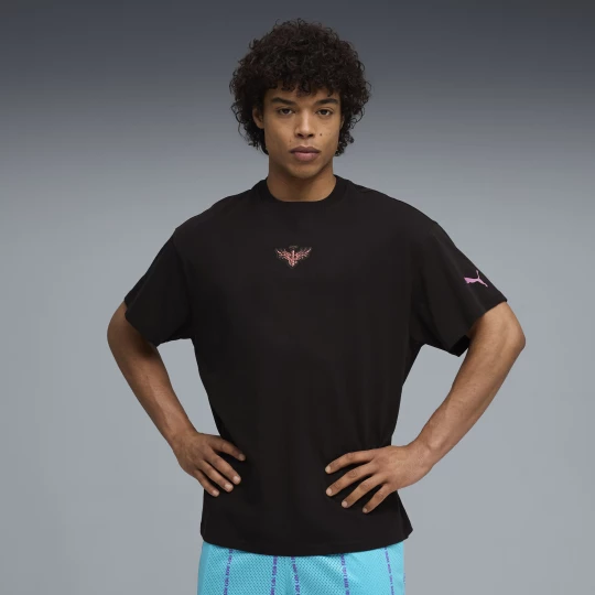 Foto van product PUMA Melo Alwayz Op 1 basketbalshirt voor Heren, Zwart / Rood