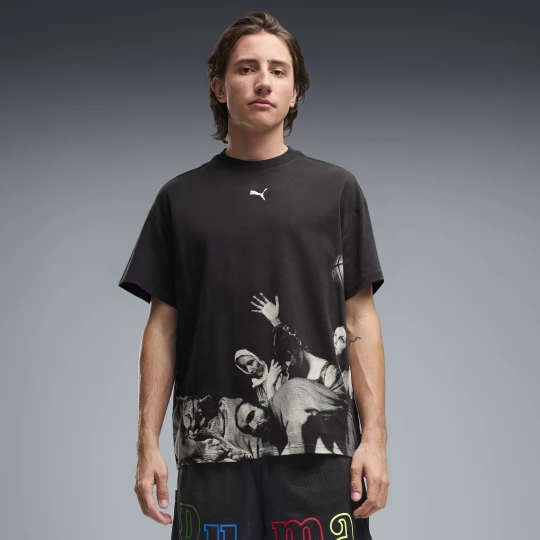 Foto van product PUMA Memory Lane oversized T-shirt voor Heren, Zwart