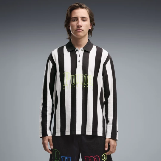 Foto van product PUMA Memory Lane Referee rugbypolo voor Heren, Groen / Wit