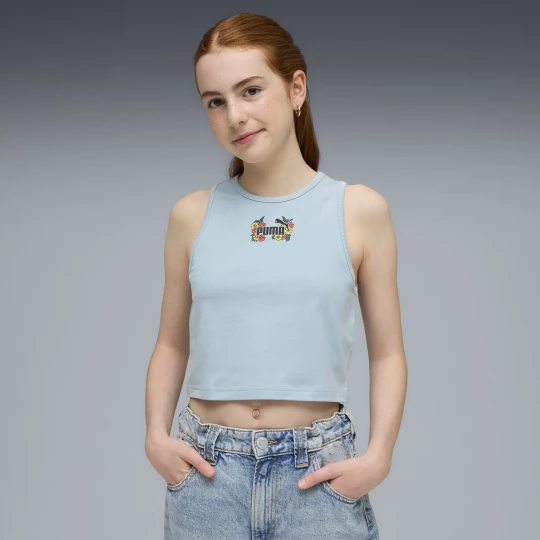Foto van product PUMA MID 90s slim-fit tanktop met afbeelding voor Dames