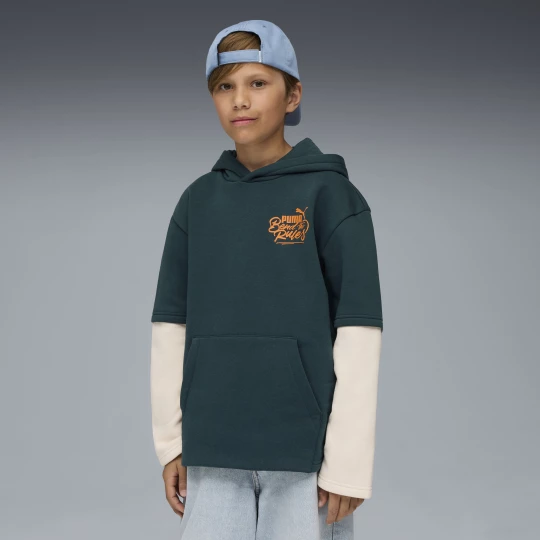 Foto van product PUMA MID90s gelaagde hoodie voor Heren, Groen