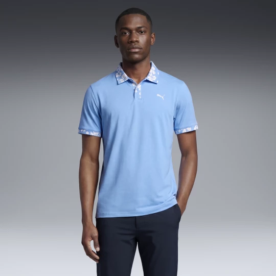 Foto van product PUMA Modalon golfpolo voor Heren, Blauw / Wit