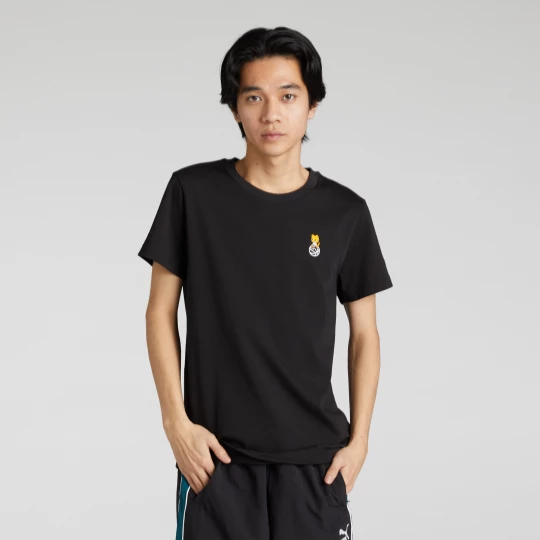 Foto van product PUMA NEKOSAN x HOOPS DYLAN Graphic uniseks T-shirt met korte mouw voor Heren, Zwart