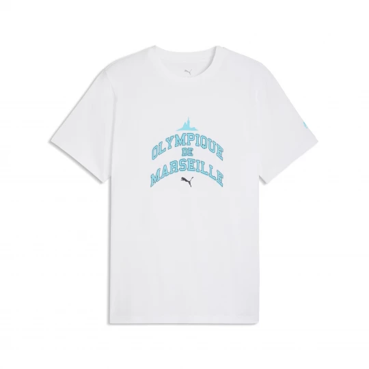 Foto van product PUMA Olympique de Marseille FtblCulture T-shirt voor Heren, Blauw / Wit