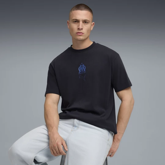 Foto van product PUMA Olympique de Marseille FtblEssentials Cellerator uniseks T-shirt, Blauw