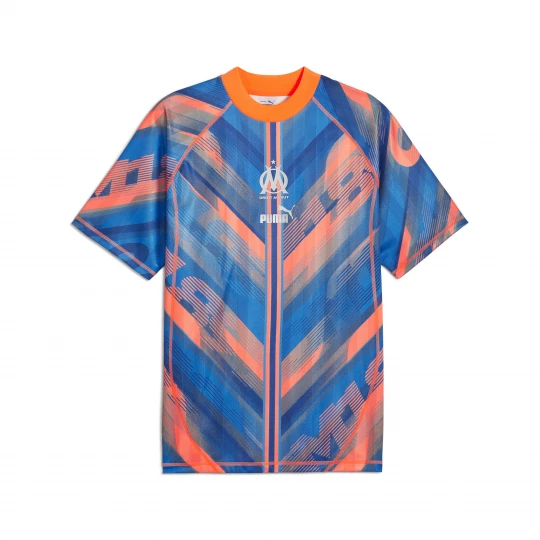 Foto van product PUMA Olympique de Marseille ftblSTATEMENT retro voetbalshirt voor Heren, Blauw / Oranje