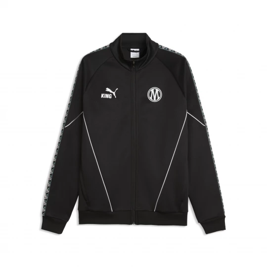Foto van product PUMA Olympique de Marseille KING Anthem jack met volledige rits voor Heren, Zwart / Wit