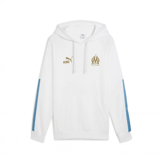 Foto van product PUMA Olympique de Marseille KING hoodie voor Heren, Wit / Goud