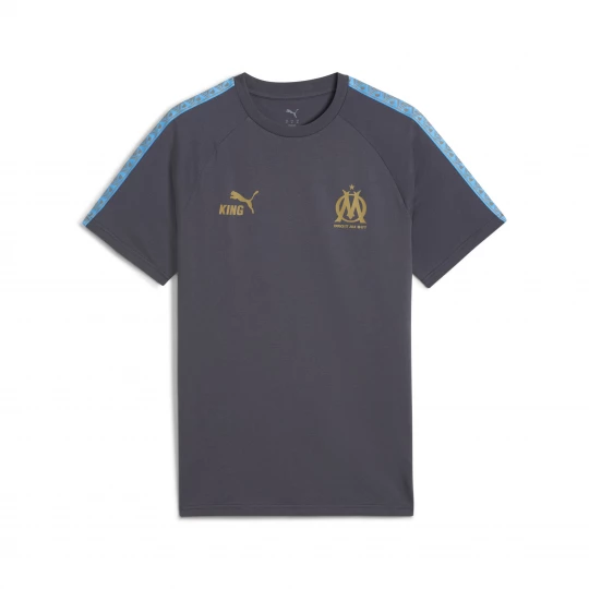 Foto van product PUMA Olympique de Marseille KING T-shirt voor Heren, Blauw / Grijs