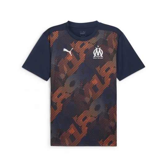 Foto van product PUMA Olympique de Marseille pre-match shirt met korte mouwen voor Heren, Blauw