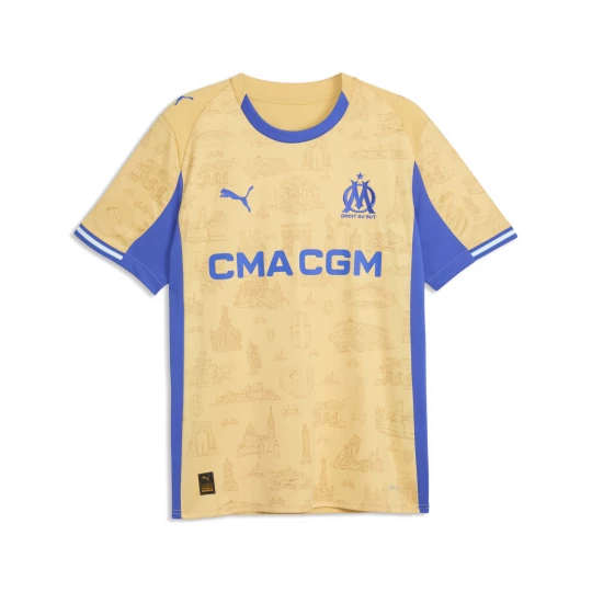 Foto van product PUMA Olympique de Marseille Special Edition voetbalshirt voor Heren, Blauw / Goud