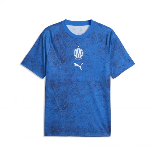 Foto van product PUMA Olympique de Marseille warm-up-shirt voor Heren, Blauw / Wit