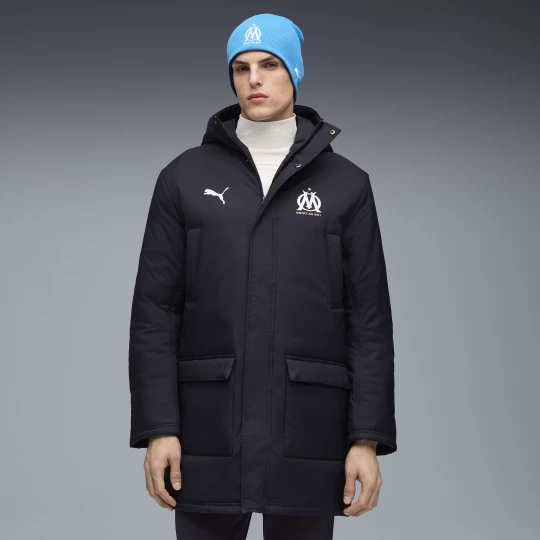 Foto van product PUMA Olympique de Marseille wintertrainingsjack voor Heren, Blauw / Wit
