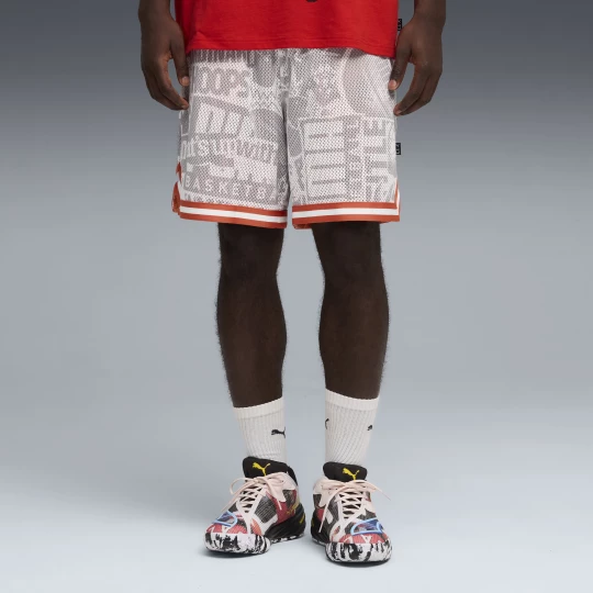Foto van product PUMA Out of Practice relaxte basketbalshort voor Heren, Grijs