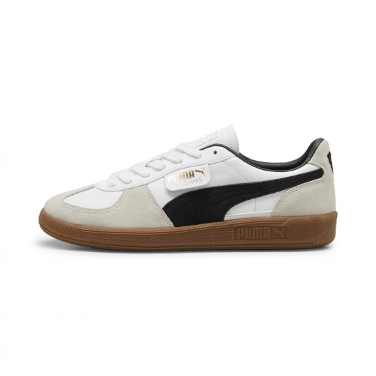 Foto van product PUMA Palermo leren sneakers uniseks, Groen / Grijs / Wit
