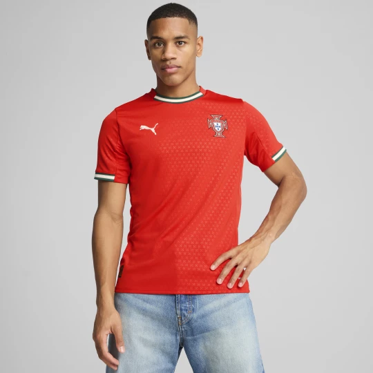 Foto van product PUMA Portugal 2025 thuisshirt voor Heren, Rood / Bruin