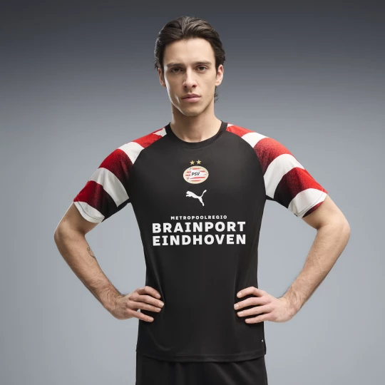 Foto van product PUMA PSV Eindhoven warm-up-shirt voor Heren, Zwart / Rood