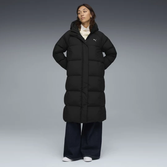 Foto van product PUMA Pufferjack van dons met capuchon voor Dames, Zwart