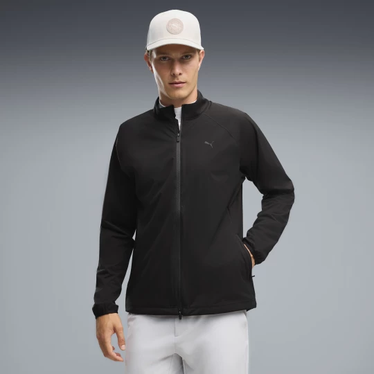 Foto van product PUMA rainCELL golfjack met volledige rits voor Heren, Zwart