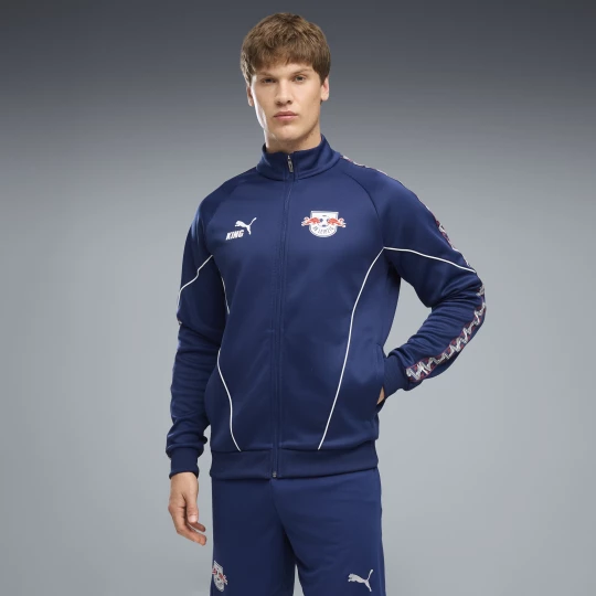 Foto van product PUMA RB Leipzig KING Anthem jack met volledige rits voor Heren, Blauw / Wit