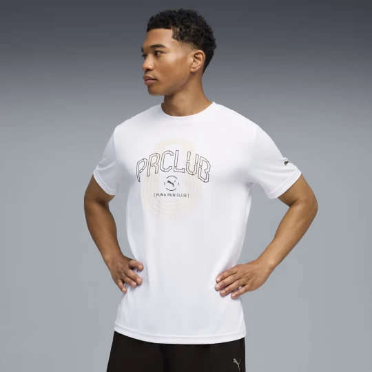 Foto van product PUMA Run Club Graphic T-shirt voor Heren, Wit