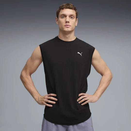 Foto van product PUMA Run coolCELL mouwloze singlet voor Heren, Zwart