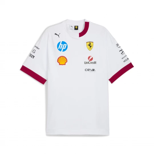 Foto van product PUMA Scuderia Ferrari 2025 Drivers T-shirt voor Heren, Wit