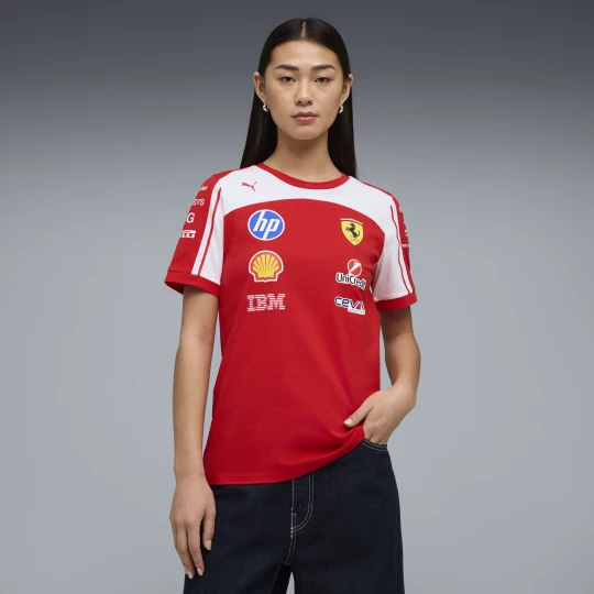 Foto van product PUMA Scuderia Ferrari HP Replica T-shirt voor Dames, Rood