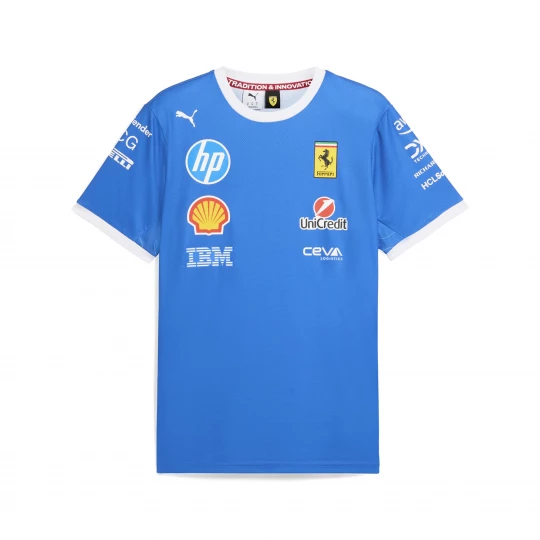 Foto van product PUMA Scuderia Ferrari HP Team Monza T-shirt voor Heren, Blauw