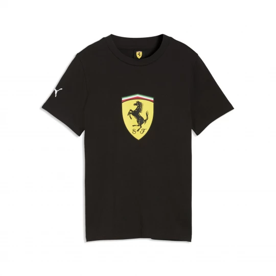 Foto van product PUMA Scuderia Ferrari T-shirt met gekleurd schild, Zwart