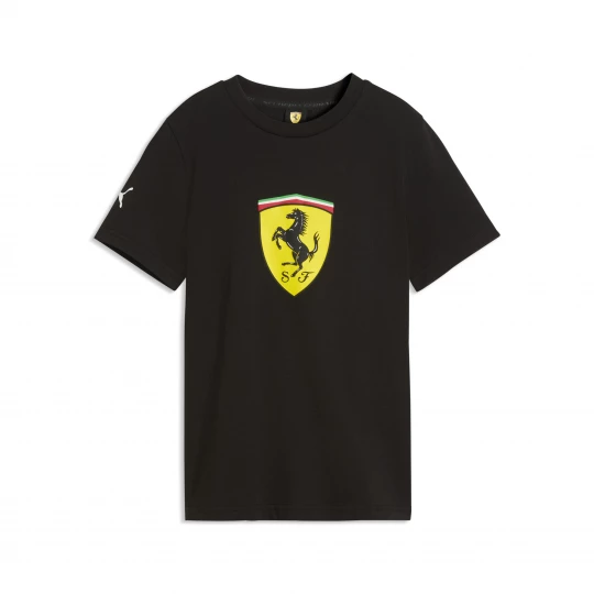 Foto van product PUMA Scuderia Ferrari T-shirt met gekleurd schild, Zwart