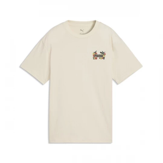 Foto van product PUMA Shirt '90s' goudgeel / framboos / zwart / wolwit